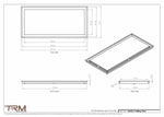 15x32.5 - Modern-Ceiling-Vent Cover-TRM Metal -  32.5x15