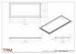 15x33.5 - Modern-Ceiling-Vent Cover-TRM Metal -  33.5x15