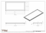 15x34.5 - Modern-Ceiling-Vent Cover-TRM Metal -  34.5x15