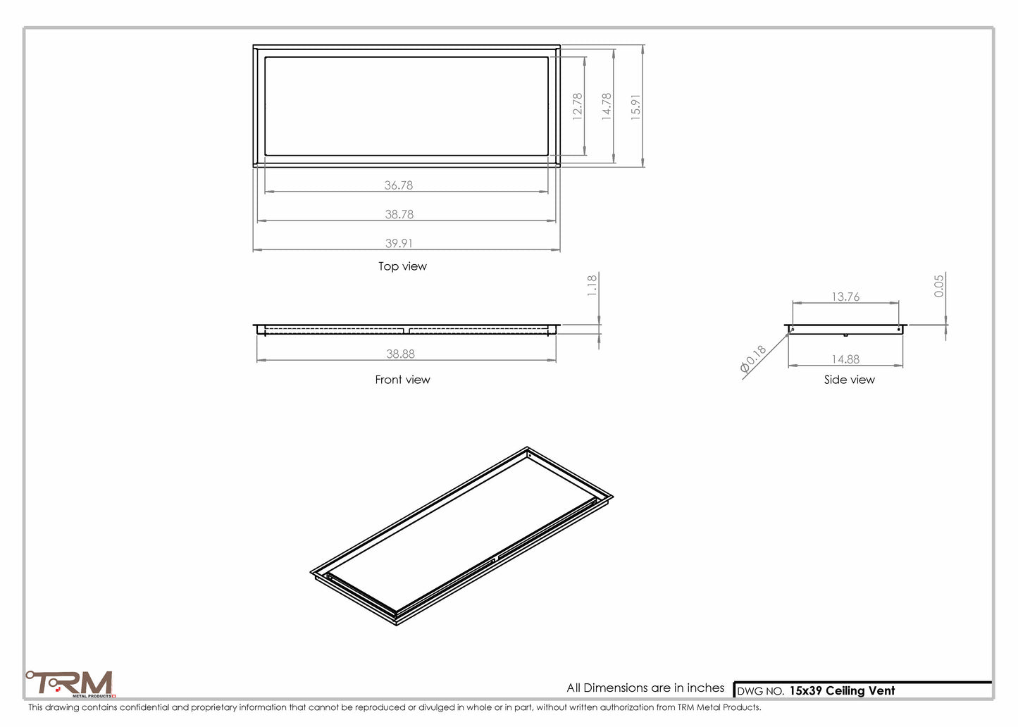 15x39-Modern-Ceiling-Vent Cover-TRM Metal- 39x15