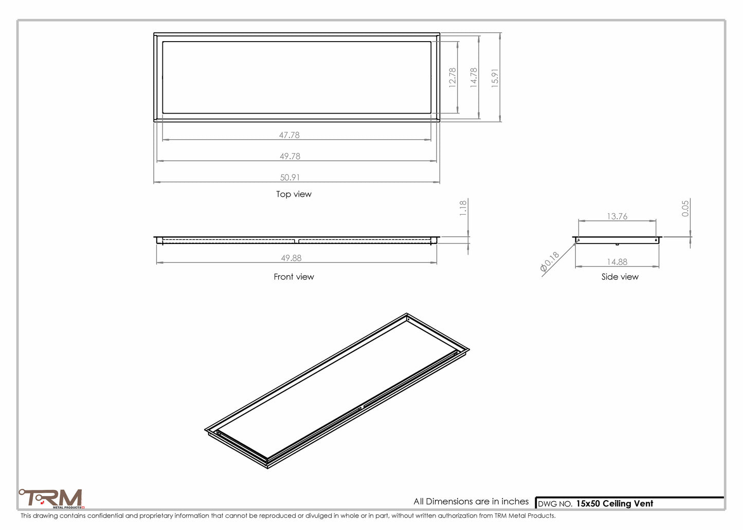 15x50-Modern-Ceiling-Vent Cover-TRM Metal- 50x15