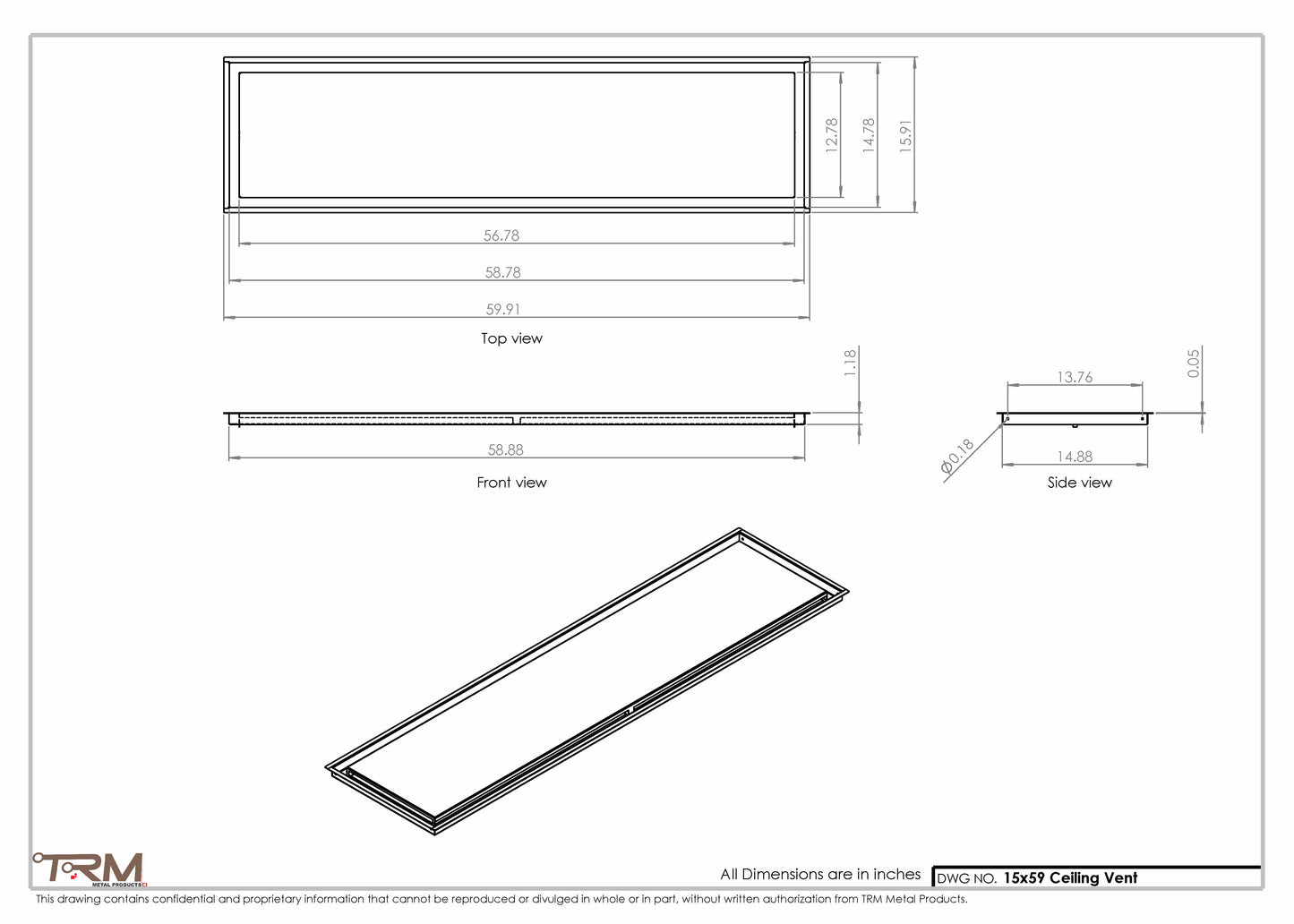 15x59-Modern-Ceiling-Vent Cover-TRM Metal- 59x15