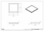 16.5x17 - Modern-Ceiling-Vent Cover-TRM Metal -  17x16.5