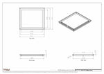 16.5x19 - Modern-Ceiling-Vent Cover-TRM Metal -  19x16.5
