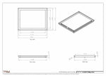 16.5x22 - Modern-Ceiling-Vent Cover-TRM Metal -  22x16.5