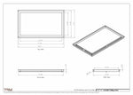 16.5x28 - Modern-Ceiling-Vent Cover-TRM Metal -  28x16.5