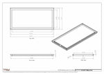 16.5x34 - Modern-Ceiling-Vent Cover-TRM Metal -  34x16.5