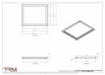 16x19.5 - Modern-Ceiling-Vent Cover-TRM Metal -  19.5x16