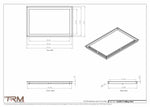 16x24.5 - Modern-Ceiling-Vent Cover-TRM Metal -  24.5x16
