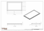 16x27.5 - Modern-Ceiling-Vent Cover-TRM Metal -  27.5x16