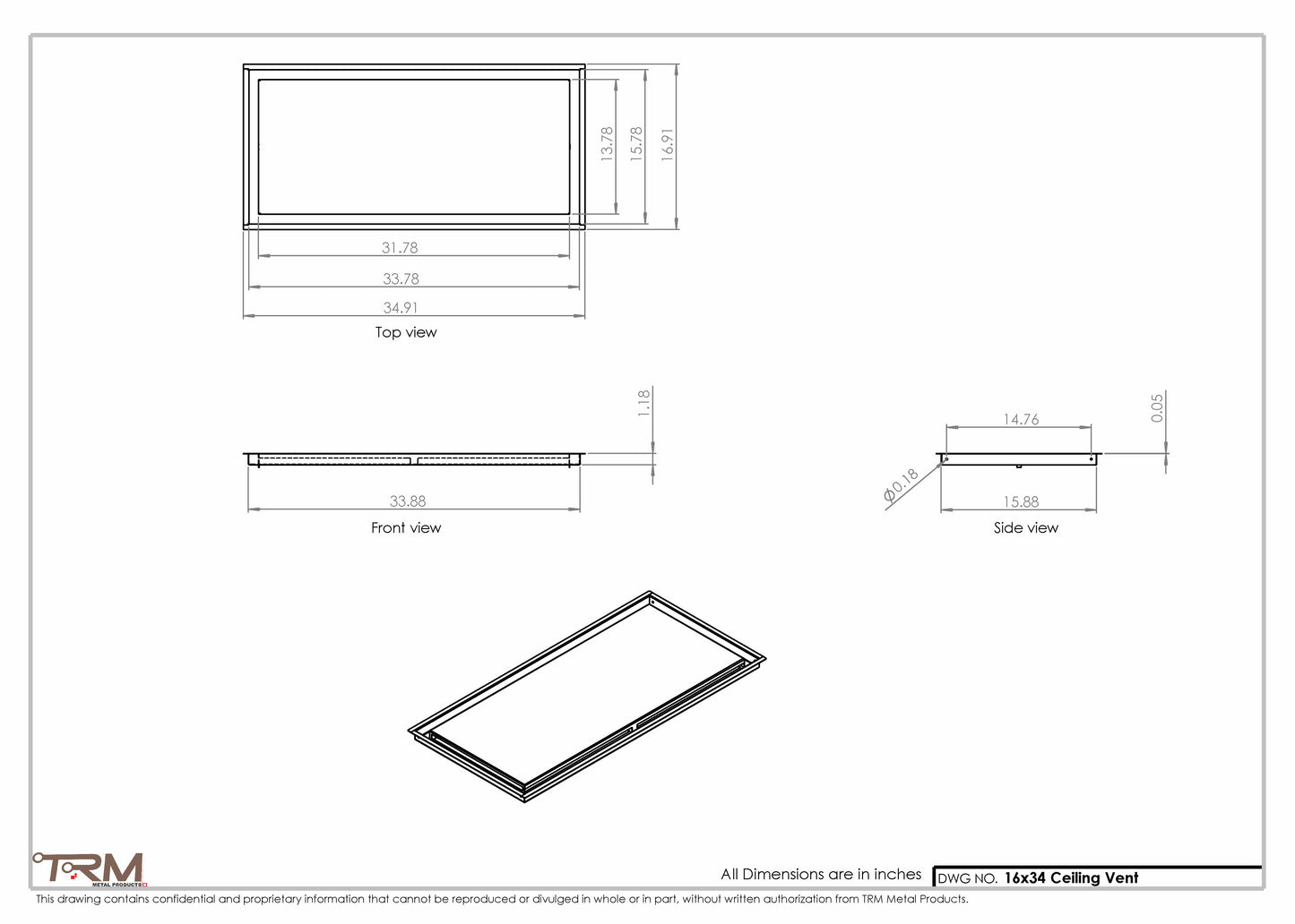 16x34-Modern-Ceiling-Vent Cover-TRM Metal- 34x16