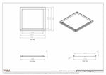 17.5x19 - Modern-Ceiling-Vent Cover-TRM Metal -  19x17.5