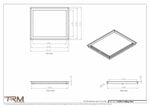 17x20.5 - Modern-Ceiling-Vent Cover-TRM Metal -  20.5x17