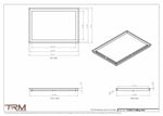 17x24.5 - Modern-Ceiling-Vent Cover-TRM Metal -  24.5x17