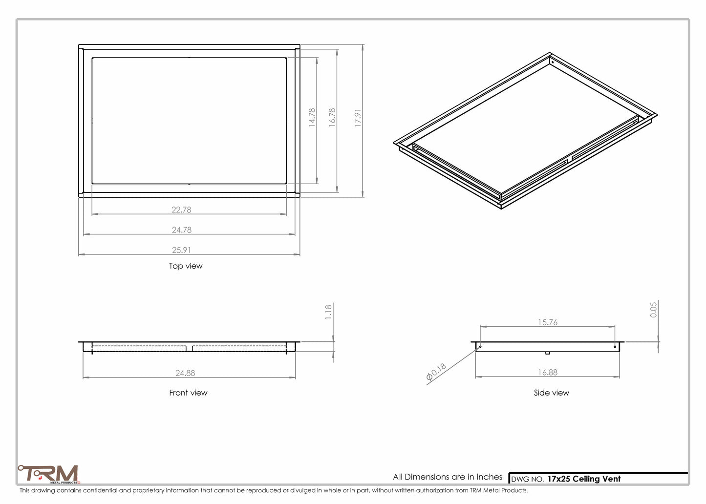 17x25-Modern-Ceiling-Vent Cover-TRM Metal- 25x17