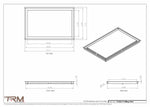 17x26.5 - Modern-Ceiling-Vent Cover-TRM Metal -  26.5x17