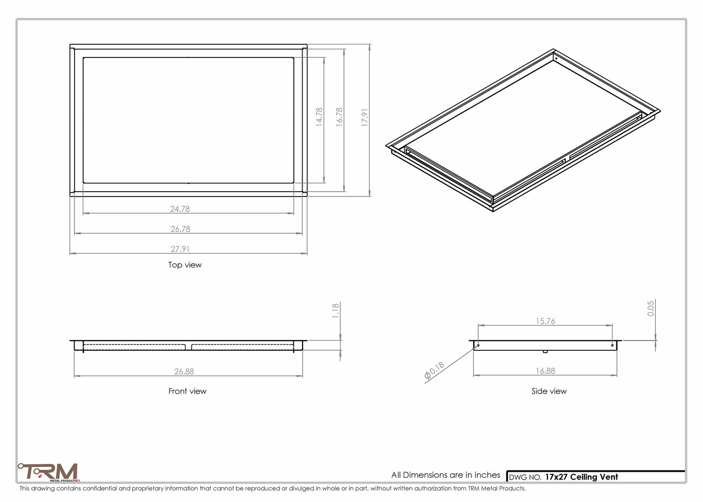 17x27-Modern-Ceiling-Vent Cover-TRM Metal- 27x17