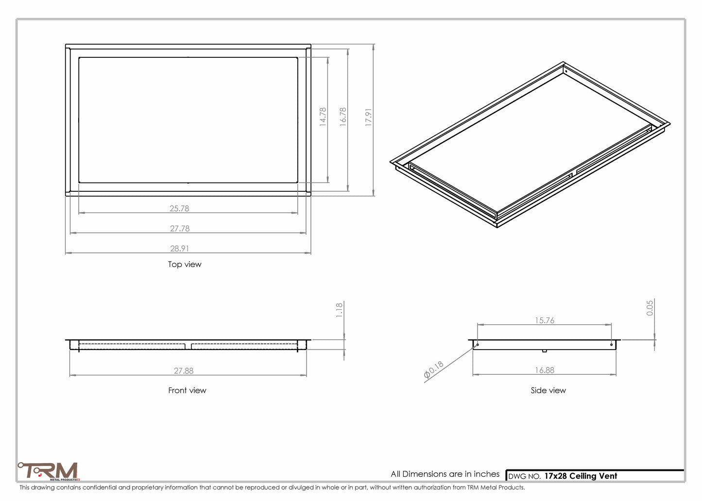 17x28-Modern-Ceiling-Vent Cover-TRM Metal- 28x17