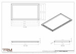 17x29.5 - Modern-Ceiling-Vent Cover-TRM Metal -  29.5x17