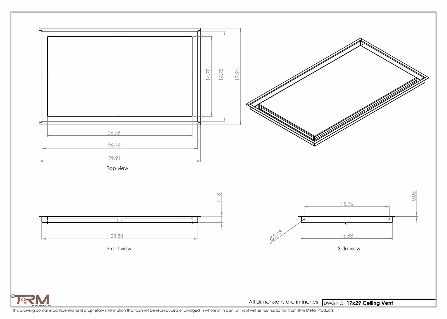 17x29-Modern-Ceiling-Vent Cover-TRM Metal- 29x17