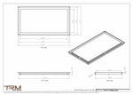 17x31.5 - Modern-Ceiling-Vent Cover-TRM Metal -  31.5x17