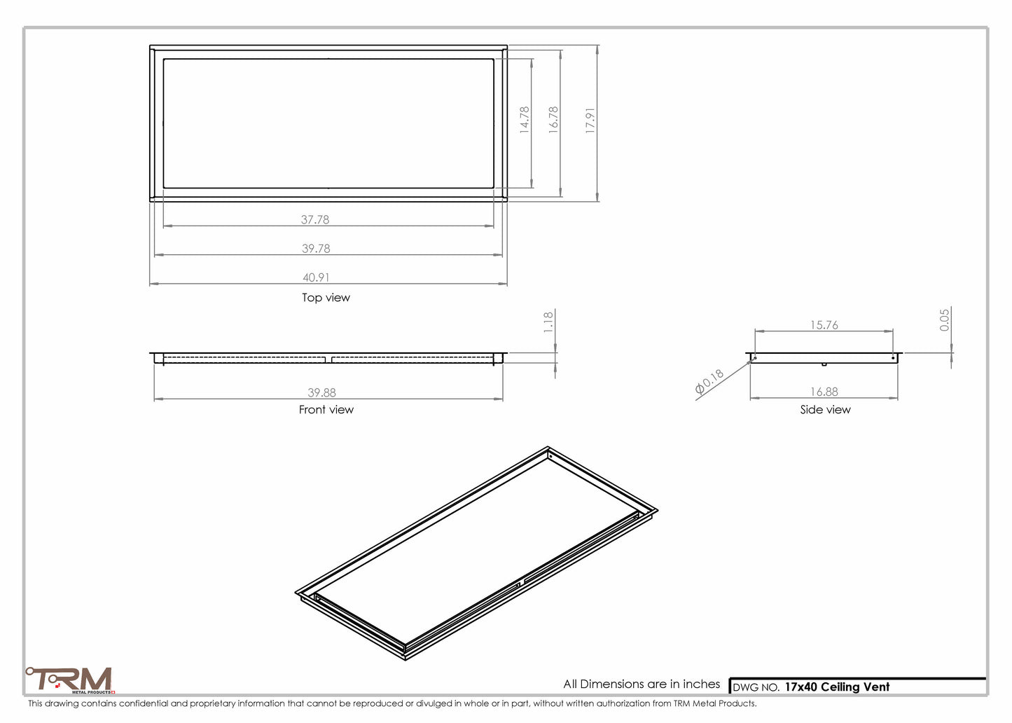 17x40-Modern-Ceiling-Vent Cover-TRM Metal- 40x17