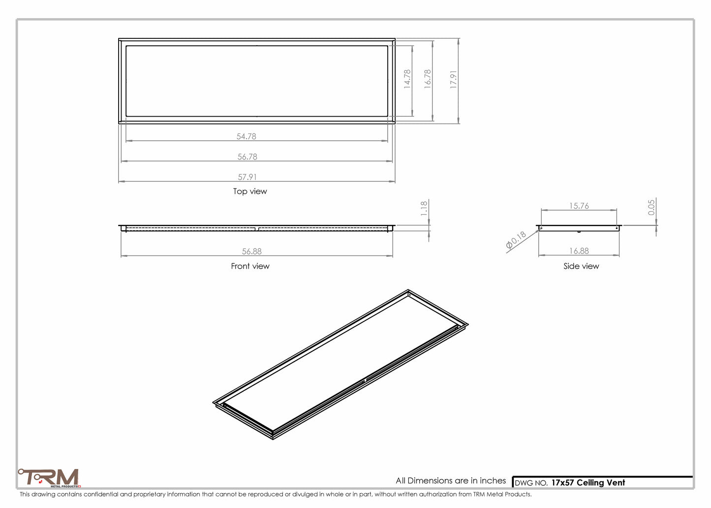 17x57-Modern-Ceiling-Vent Cover-TRM Metal- 57x17
