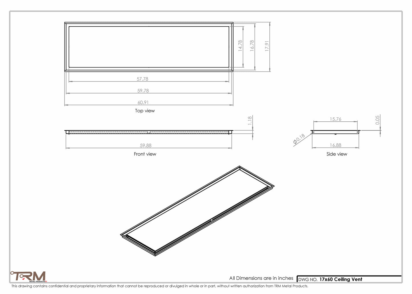 17x60-Modern-Ceiling-Vent Cover-TRM Metal- 60x17