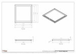 18.5x18 - Modern-Ceiling-Vent Cover-TRM Metal -  18x18.5