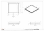 18.5x19 - Modern-Ceiling-Vent Cover-TRM Metal -  19x18.5
