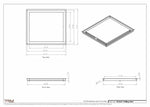 18.5x21 - Modern-Ceiling-Vent Cover-TRM Metal -  21x18.5