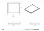 18.5x22 - Modern-Ceiling-Vent Cover-TRM Metal -  22x18.5