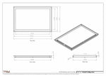 18.5x29 - Modern-Ceiling-Vent Cover-TRM Metal -  29x18.5