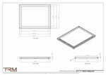 18x23.5 - Modern-Ceiling-Vent Cover-TRM Metal -  23.5x18