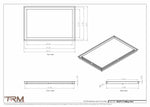 18x27.5 - Modern-Ceiling-Vent Cover-TRM Metal -  27.5x18