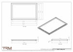 18x28.5 - Modern-Ceiling-Vent Cover-TRM Metal -  28.5x18