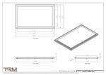 18x29.5 - Modern-Ceiling-Vent Cover-TRM Metal -  29.5x18