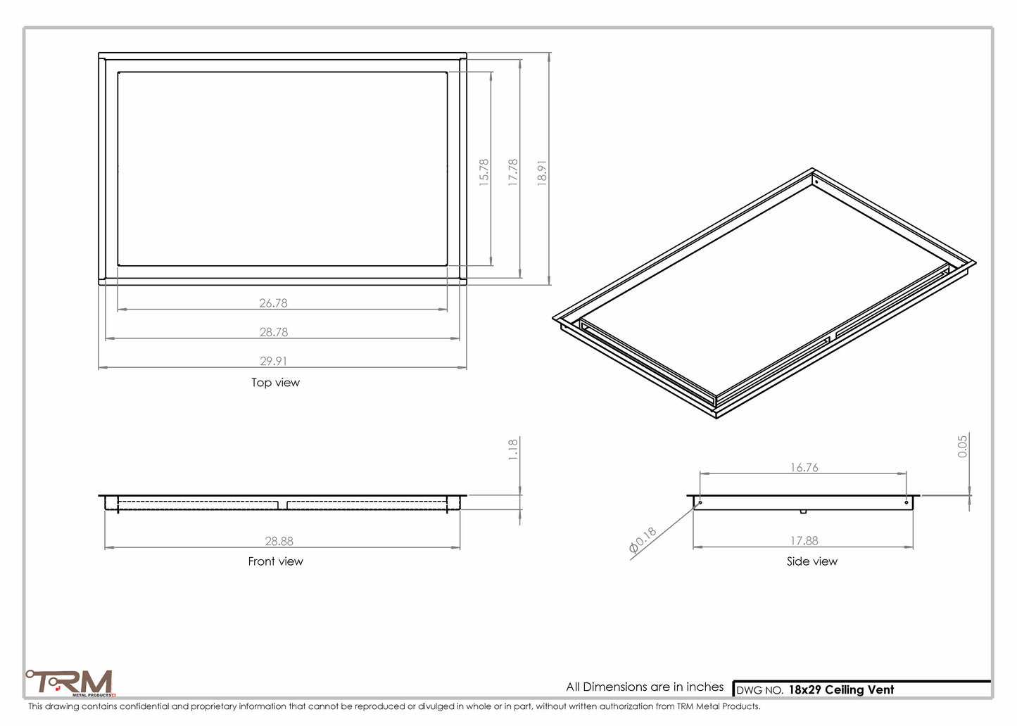 18x29-Modern-Ceiling-Vent Cover-TRM Metal- 29x18