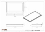 18x30.5 - Modern-Ceiling-Vent Cover-TRM Metal -  30.5x18