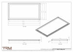 18x35.5 - Modern-Ceiling-Vent Cover-TRM Metal -  35.5x18