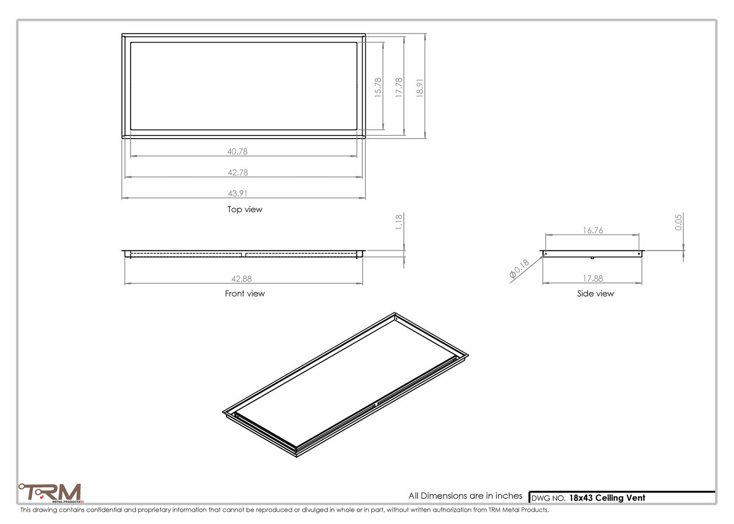 18x43-Modern-Ceiling-Vent Cover-TRM Metal- 43x18