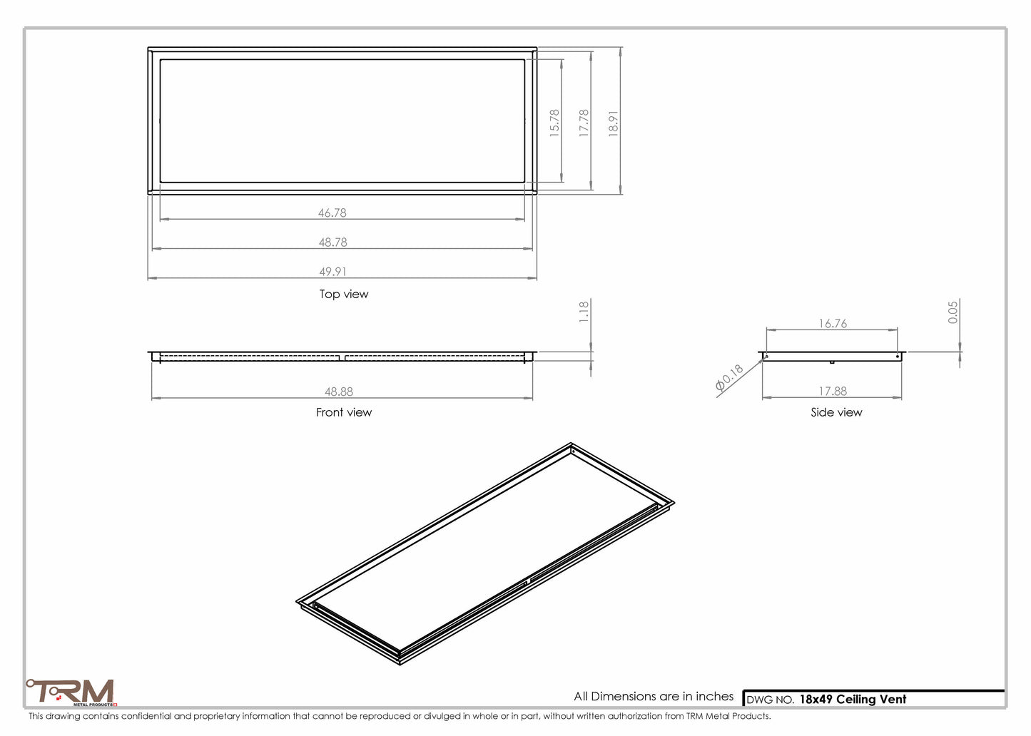 18x49-Modern-Ceiling-Vent Cover-TRM Metal- 49x18