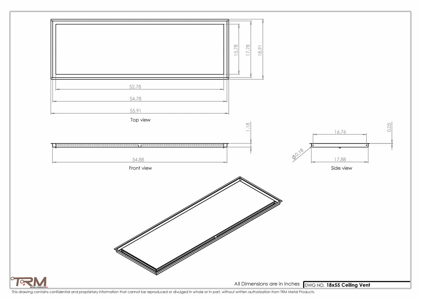 18x55-Modern-Ceiling-Vent Cover-TRM Metal- 55x18