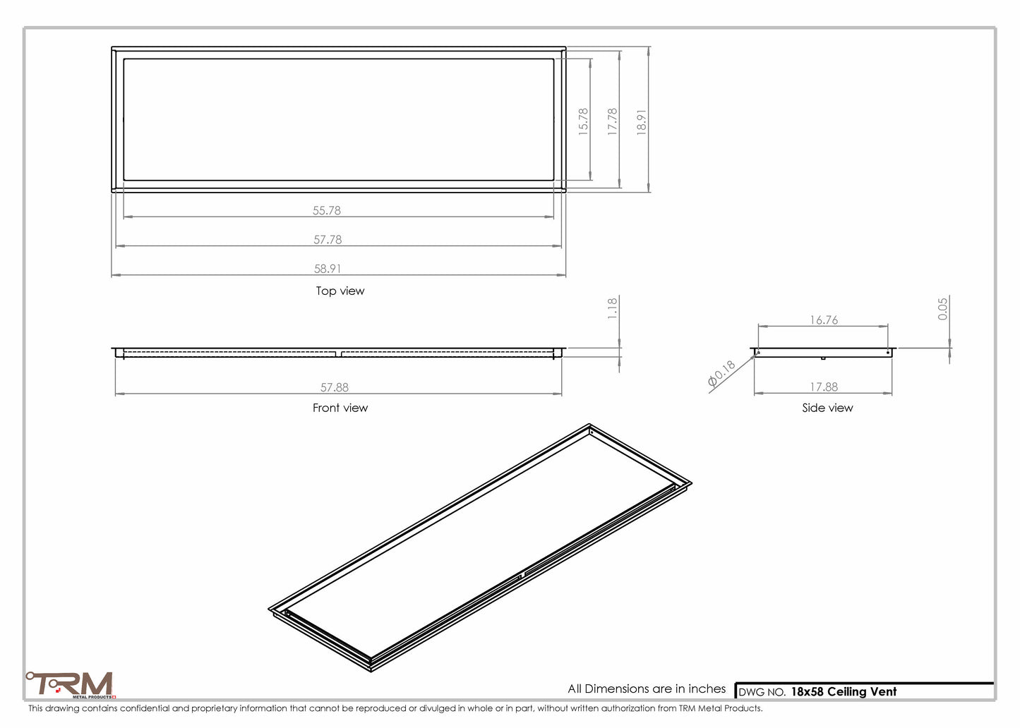 18x58-Modern-Ceiling-Vent Cover-TRM Metal- 58x18