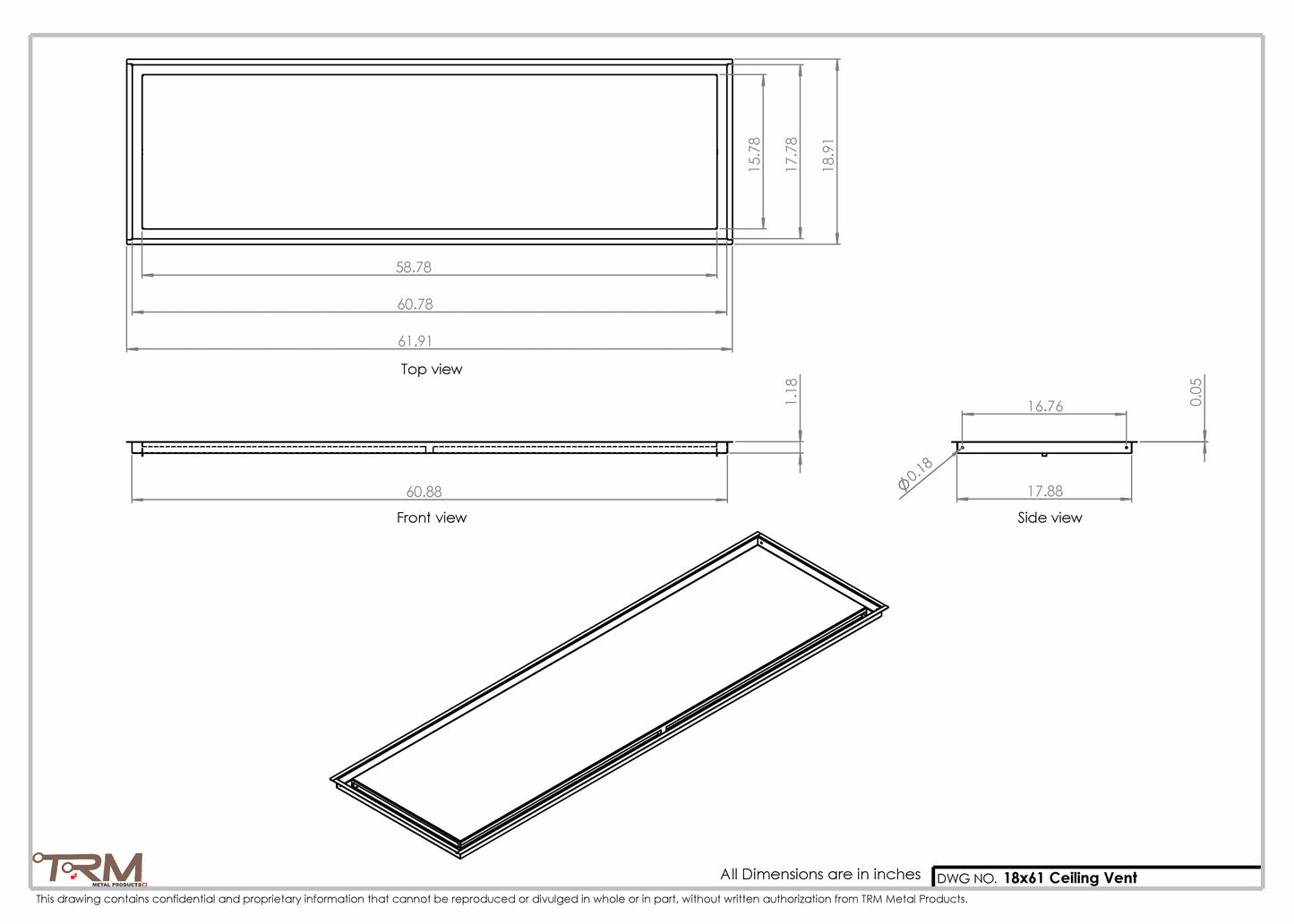 18x61-Modern-Ceiling-Vent Cover-TRM Metal- 61x18