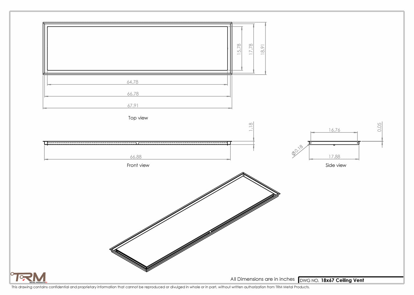 18x67-Modern-Ceiling-Vent Cover-TRM Metal- 67x18