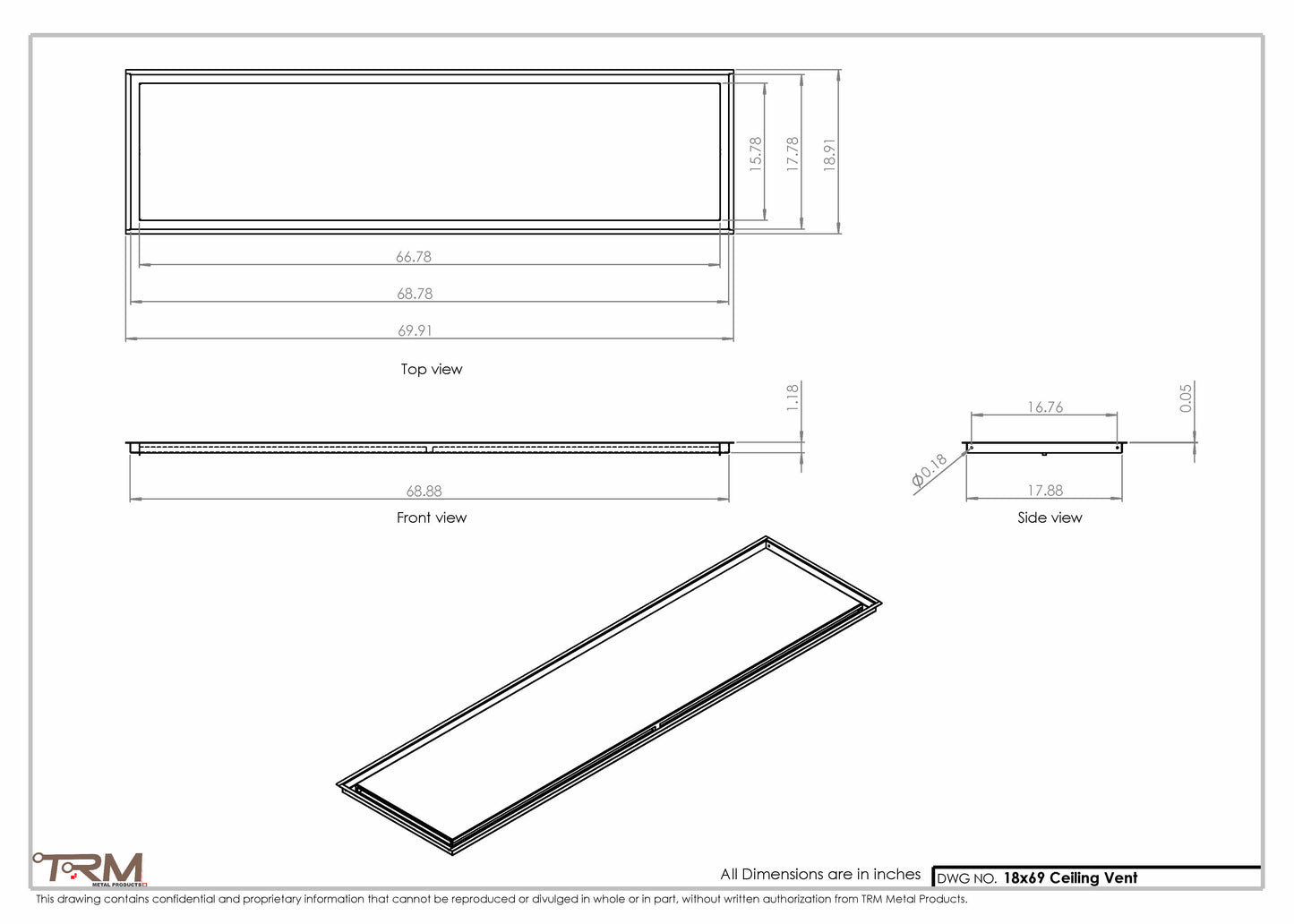 18x69-Modern-Ceiling-Vent Cover-TRM Metal- 69x18