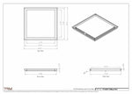 19.5x20 - Modern-Ceiling-Vent Cover-TRM Metal -  20x19.5