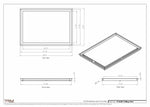 19.5x28 - Modern-Ceiling-Vent Cover-TRM Metal -  28x19.5