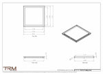 19x19.5 - Modern-Ceiling-Vent Cover-TRM Metal -  19.5x19